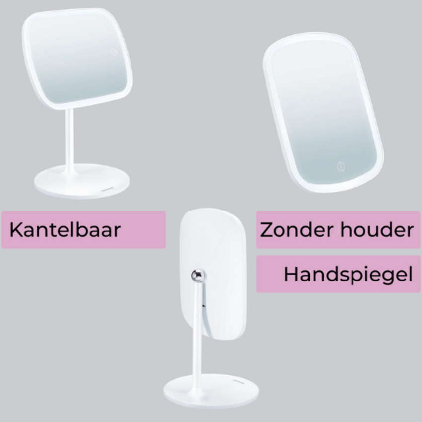 Beurer BS 47 Make-up Spiegel met LED-verlichting – Wit Beurer Beurer BS 47 Make-up Spiegel met LED-verlichting – Wit