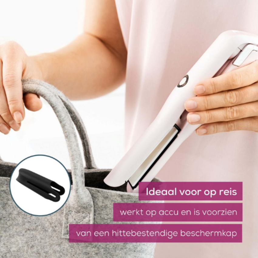Beurer HS 20 Draadloze Stijltang - Roze Beurer Beurer HS 20 Draadloze Stijltang - Roze