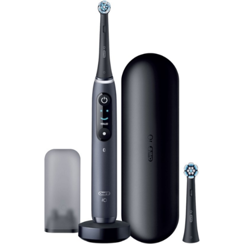 Oral-B iO Series 8N Black + 2x Gratis Oral-B 3D-White Arctic Fresh Tandpasta Oral-B Oral-B iO Series 8N Black + 2x Gratis Oral-B 3D-White Arctic Fresh Tandpasta