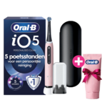 Oral-B iO Series 5N Pink + 1x Gratis Oral-B 3D-White Arctic Fresh Tandpasta Oral-B Oral-B iO Series 5N Pink + 1x Gratis Oral-B 3D-White Arctic Fresh Tandpasta