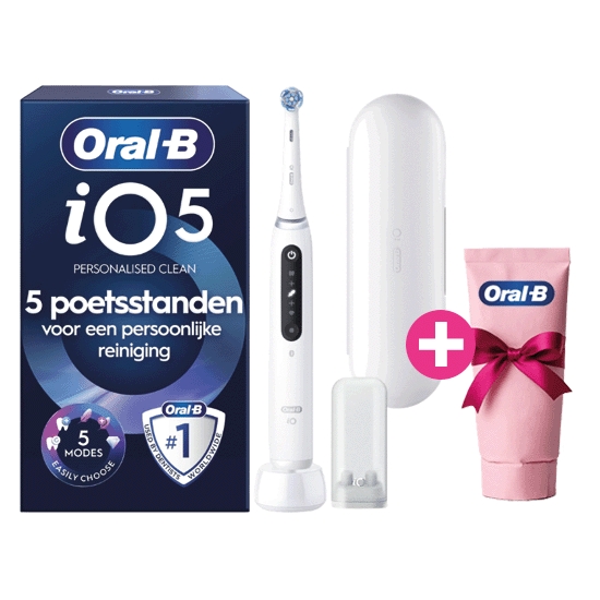 Tandenborstel.com Oral-B iO Series 5N White + 1x Gratis Oral-B 3D-White Arctic Fresh Tandpasta aanbieding