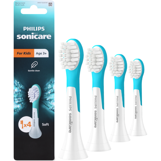 Philips Sonicare For Kids 3-7 jaar HX6034/90 Opzetborstels wit, 4 stuks