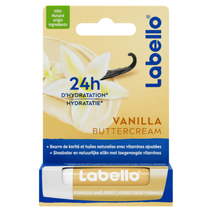 Labello Vanilla Buttercream Lippenbalsem 4,8 gr. Labello Labello Vanilla Buttercream Lippenbalsem 4,8 gr.