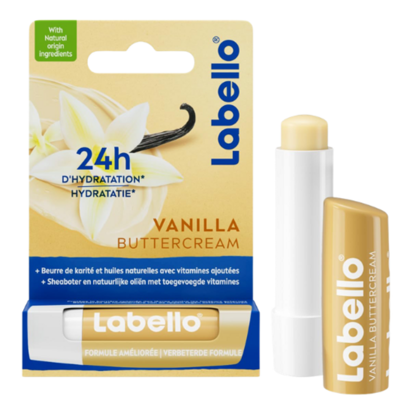 Labello Vanilla Buttercream Lippenbalsem 4,8 gr. Labello Labello Vanilla Buttercream Lippenbalsem 4,8 gr.