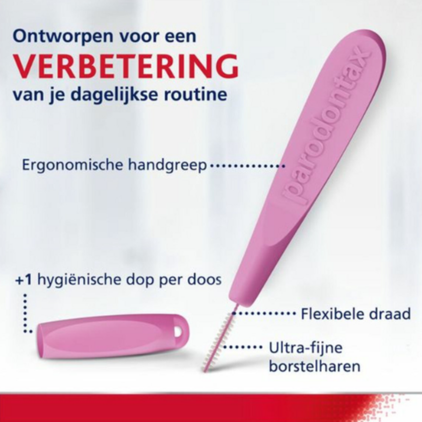Parodontax Interdentale Ragers 0,4mm ISO 0 Roze - 6 stuks Parodontax Parodontax Interdentale Ragers 0,4mm ISO 0 Roze - 6 stuks