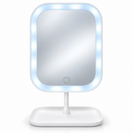 Make-up Spiegel met LED-verlichting - Wit Huismerk Make-up Spiegel met LED-verlichting - Wit