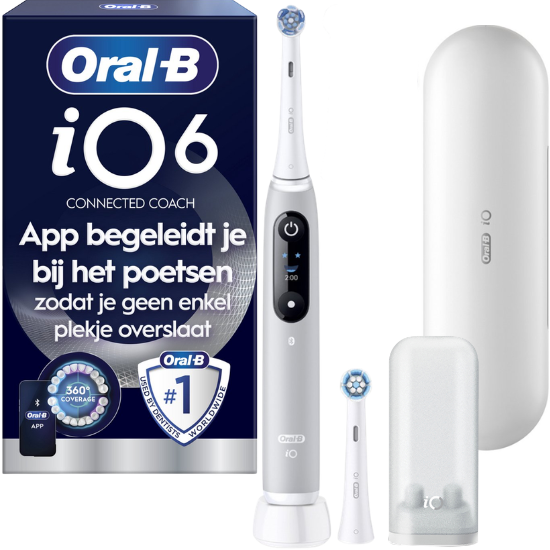 Oral-B iO Series 6N Grey Opal Elektrische Tandenborstel Oral-B Oral-B iO Series 6N Grey Opal Elektrische Tandenborstel