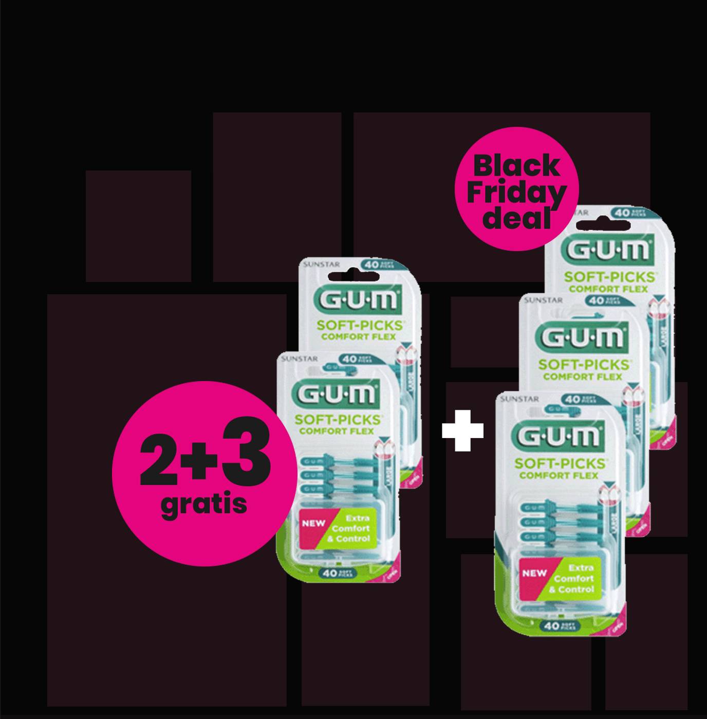 Soft-Picks 2+3 gratis