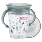 Nuby 360° Wonder cup met handvatten in Tritan™ - 240ml - 6m+ - Grijs