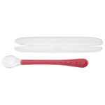 Nuby Zachte lepel uit silicone - 6m+ - Rood