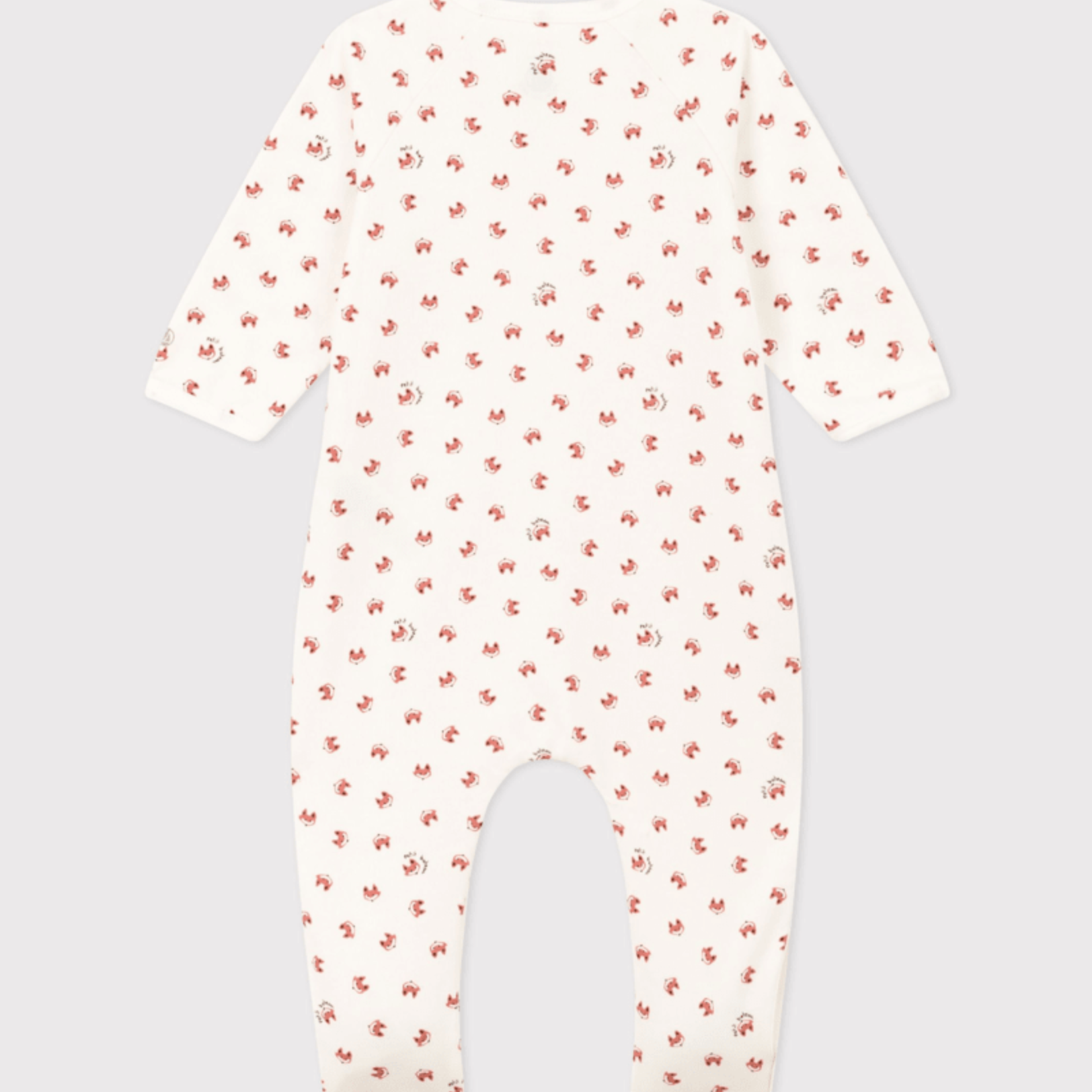 Petit Bateau Pyjama Beige Velours Fox