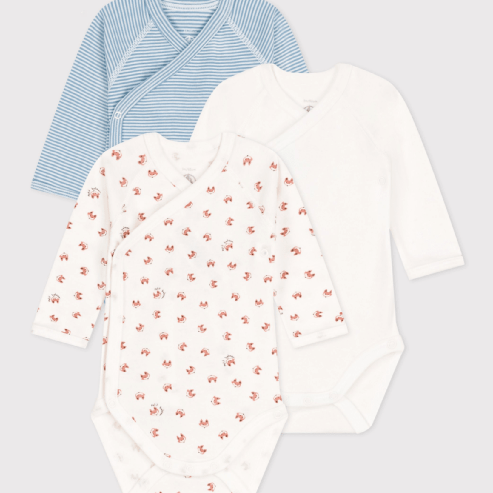 Petit Bateau Body (3-pack) Little Fox