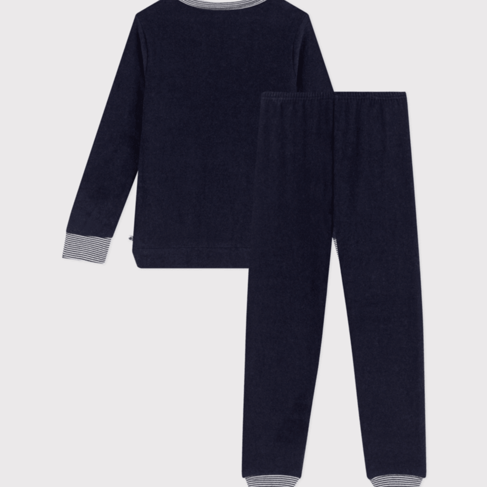 Petit Bateau Pyjama Blauw Spons