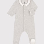 Petit Bateau Pyjama Grey Velours/Mini Stars