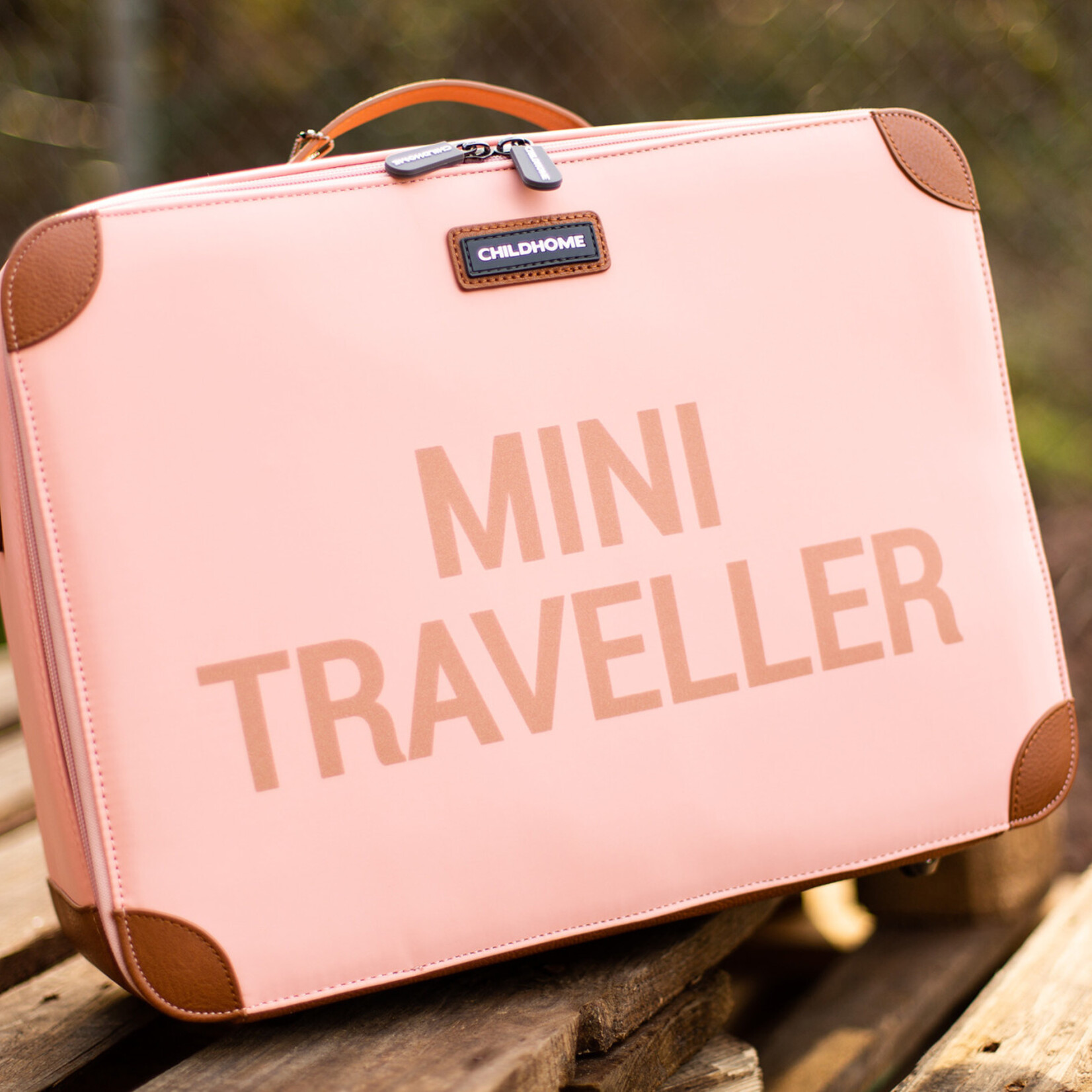 Childhome Mini Traveller Kinderkoffer - Roze Koper