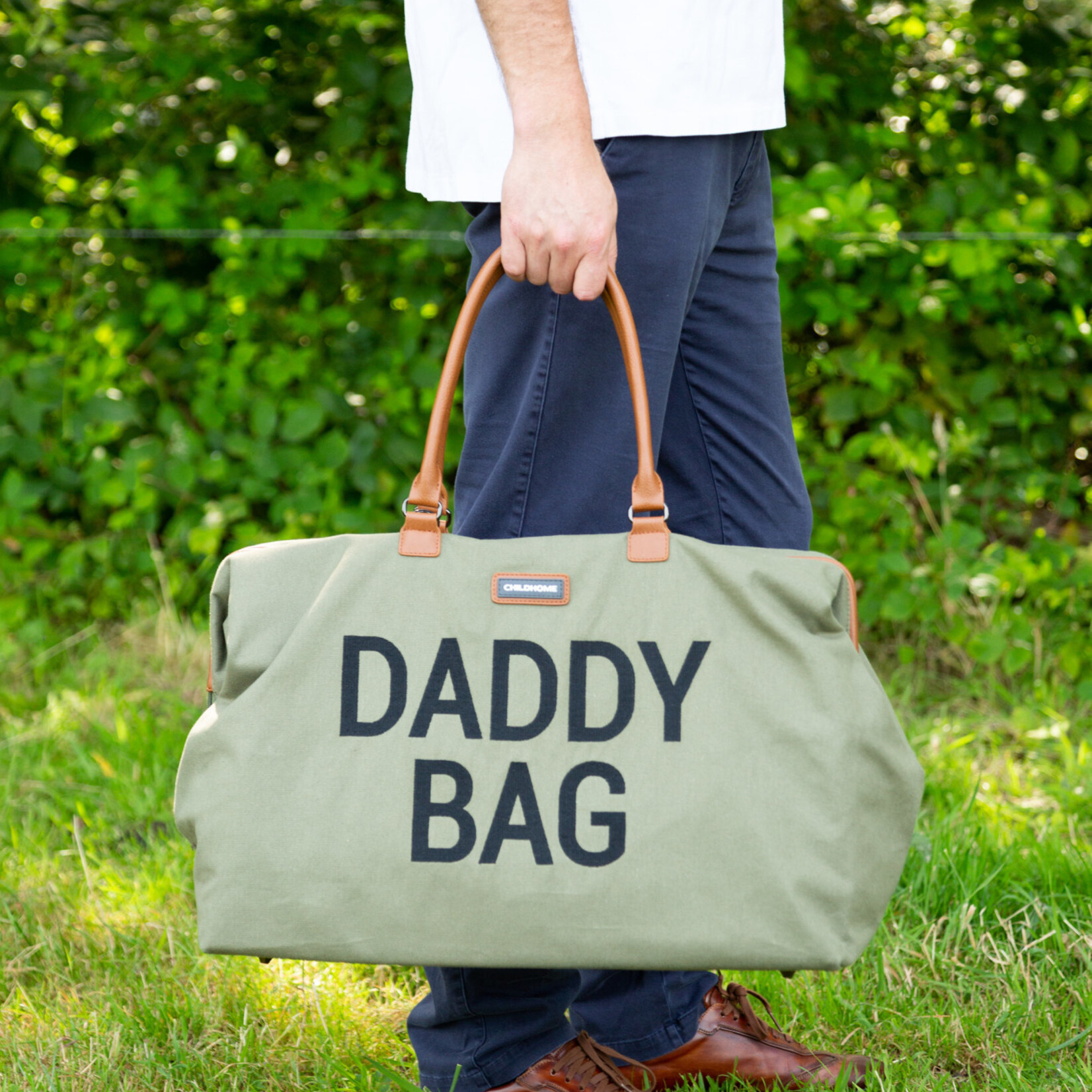 Childhome Daddy Bag Verzorgingstas - Canvas - Kaki