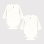 Petit Bateau Body wit (2-pack)