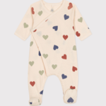 Petit Bateau Katoenen pyjama met gekleurde hartjes