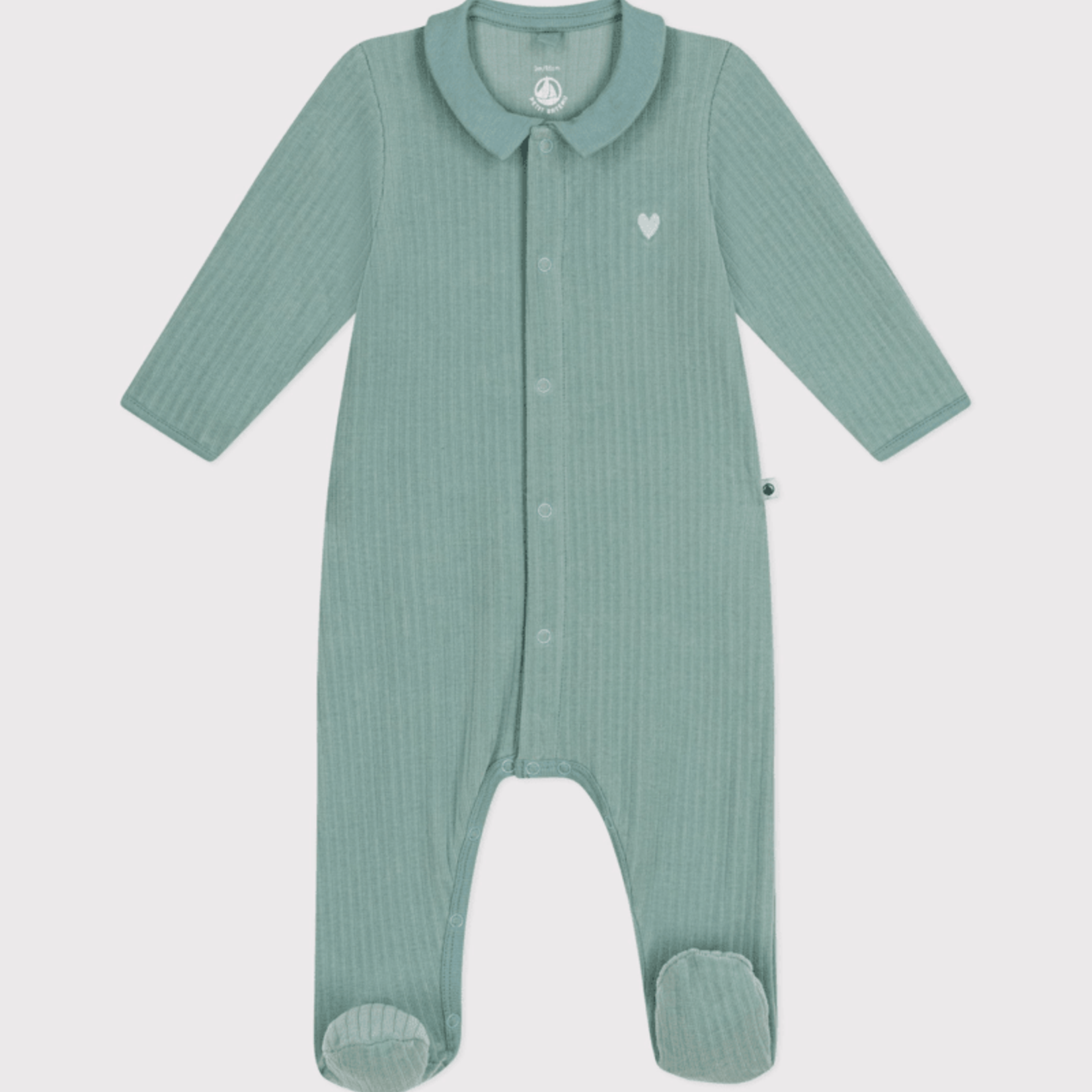 Petit Bateau Pyjama velours groen