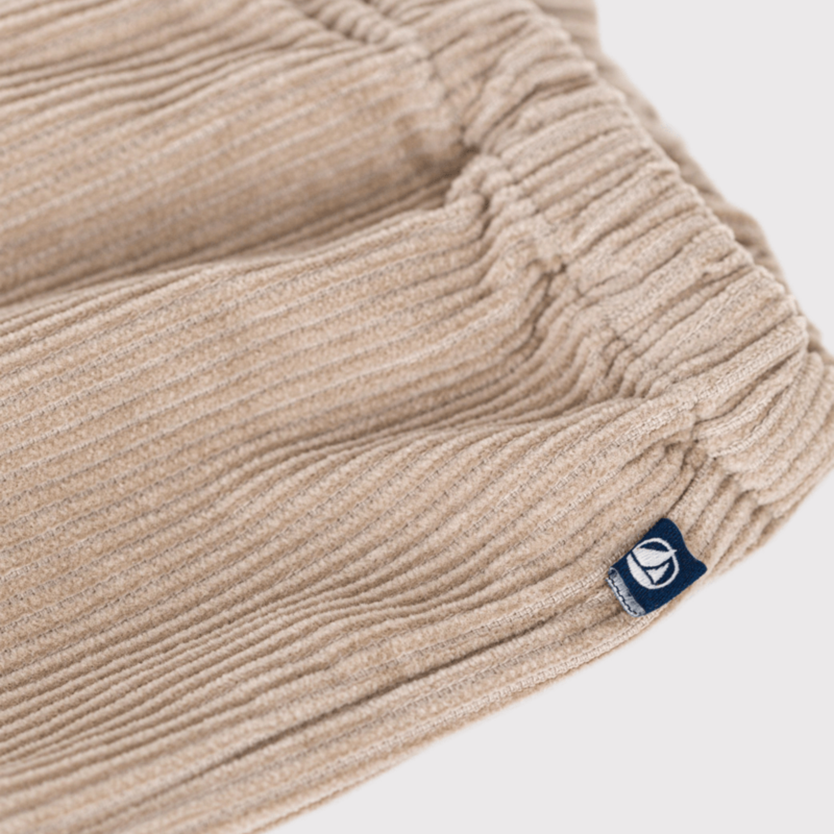 Petit Bateau Fluwelen broek voor baby's - beige