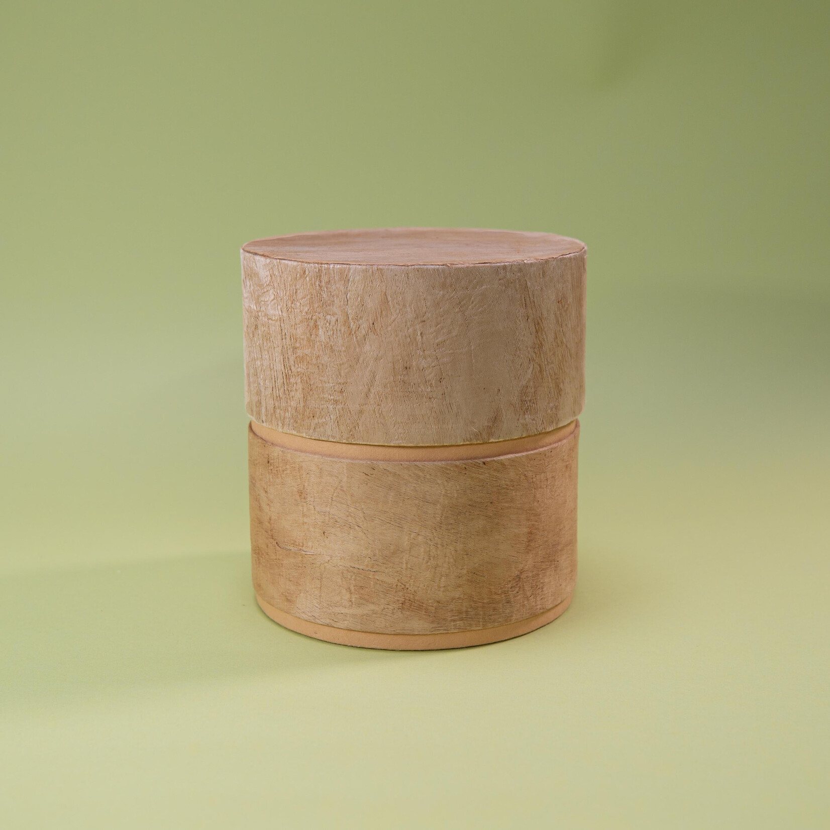 ECO-URN Eco urn cilindervorm lichtbruin