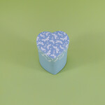 ECO-URN Hartvormige Urn met vlinderprint (10x10cm)