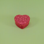 ECO-URN Hartvormig urn-doosje met hartjesprint (7x3cm)