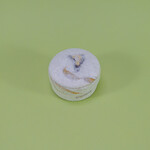 ECO-URN Rond urn-doosje met bloemblaadjes (7x3cm)