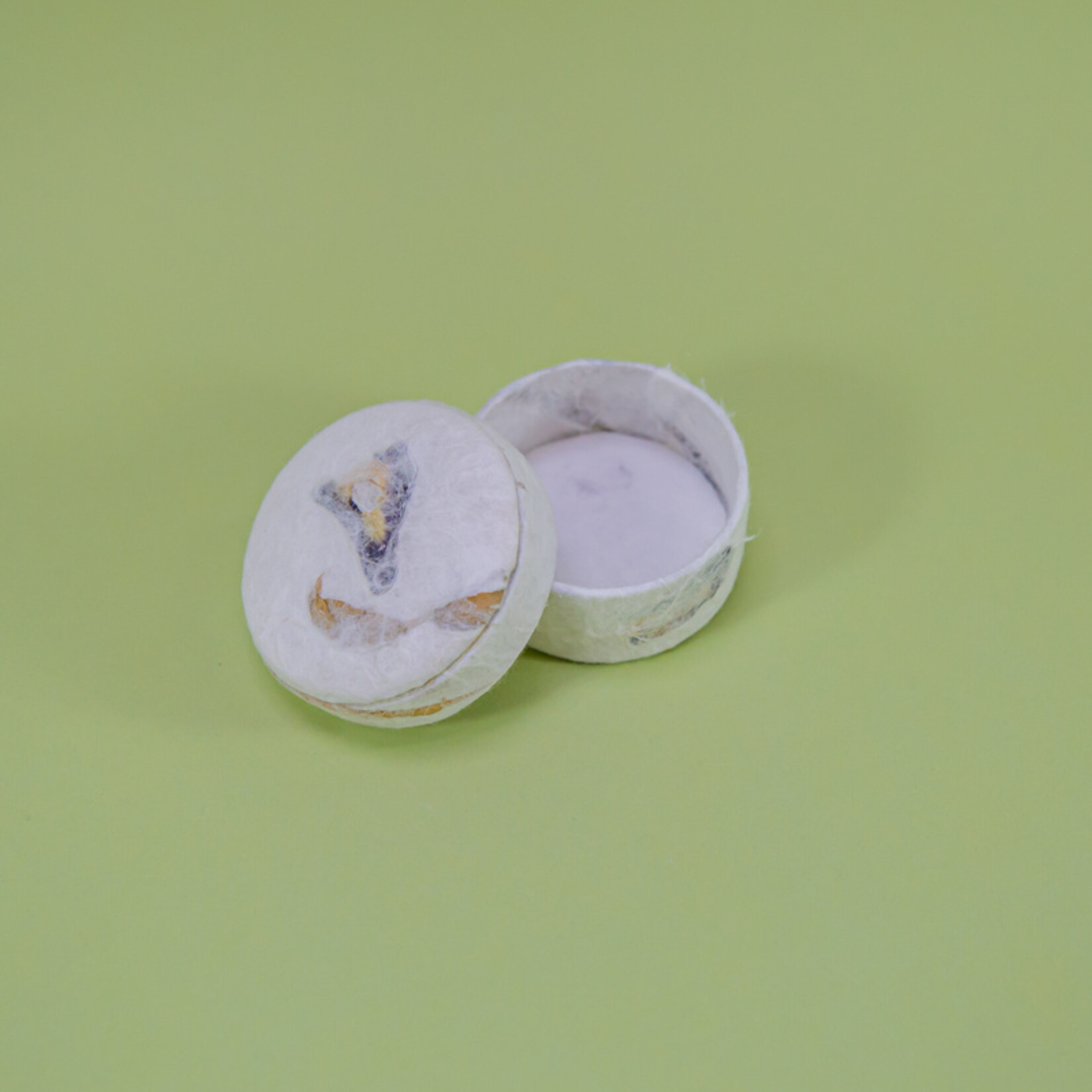 ECO-URN Rond doosje met bloemblaadjes
