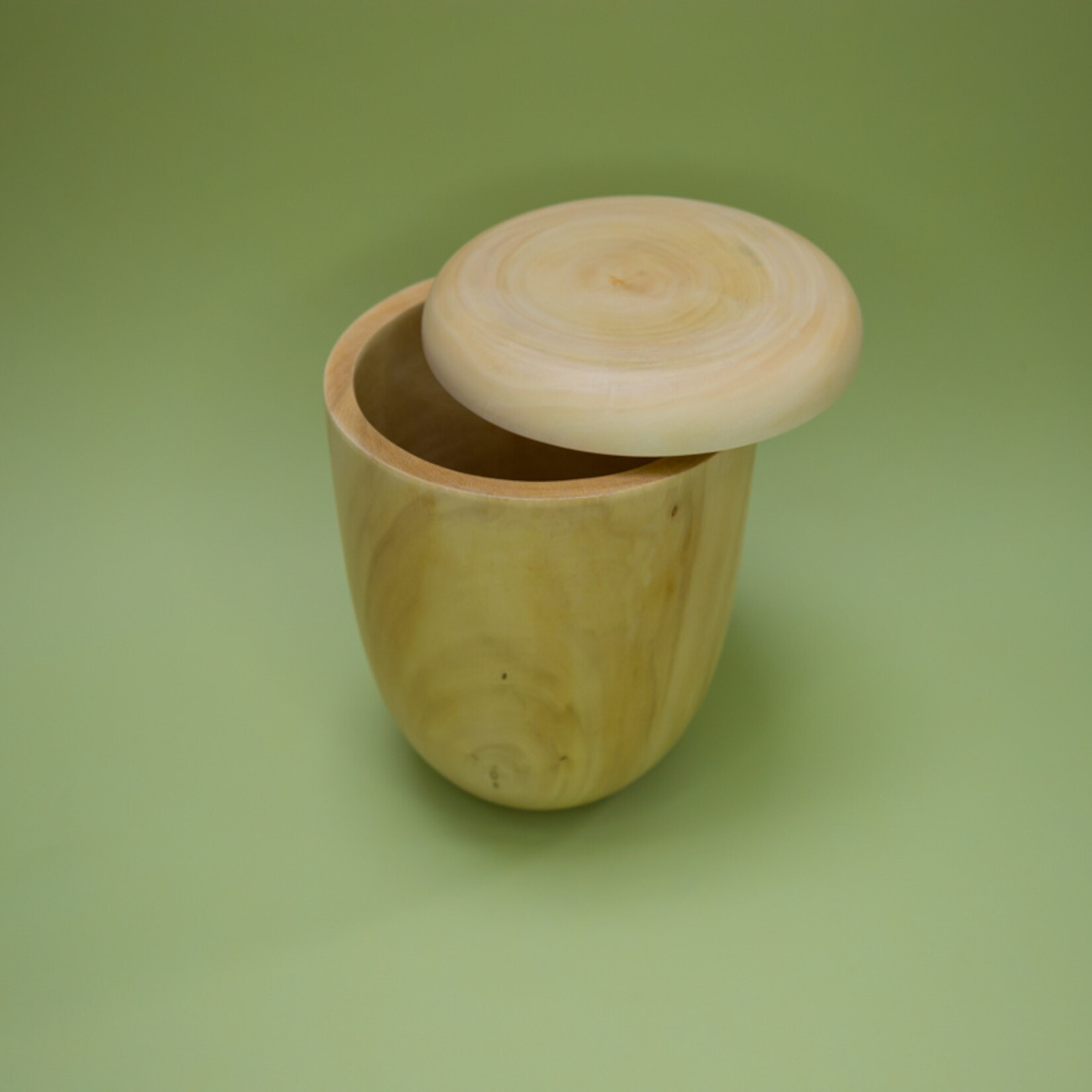 ECO-URN Öko-Urne, runde Kugel, Mangoholz, 27x20cm