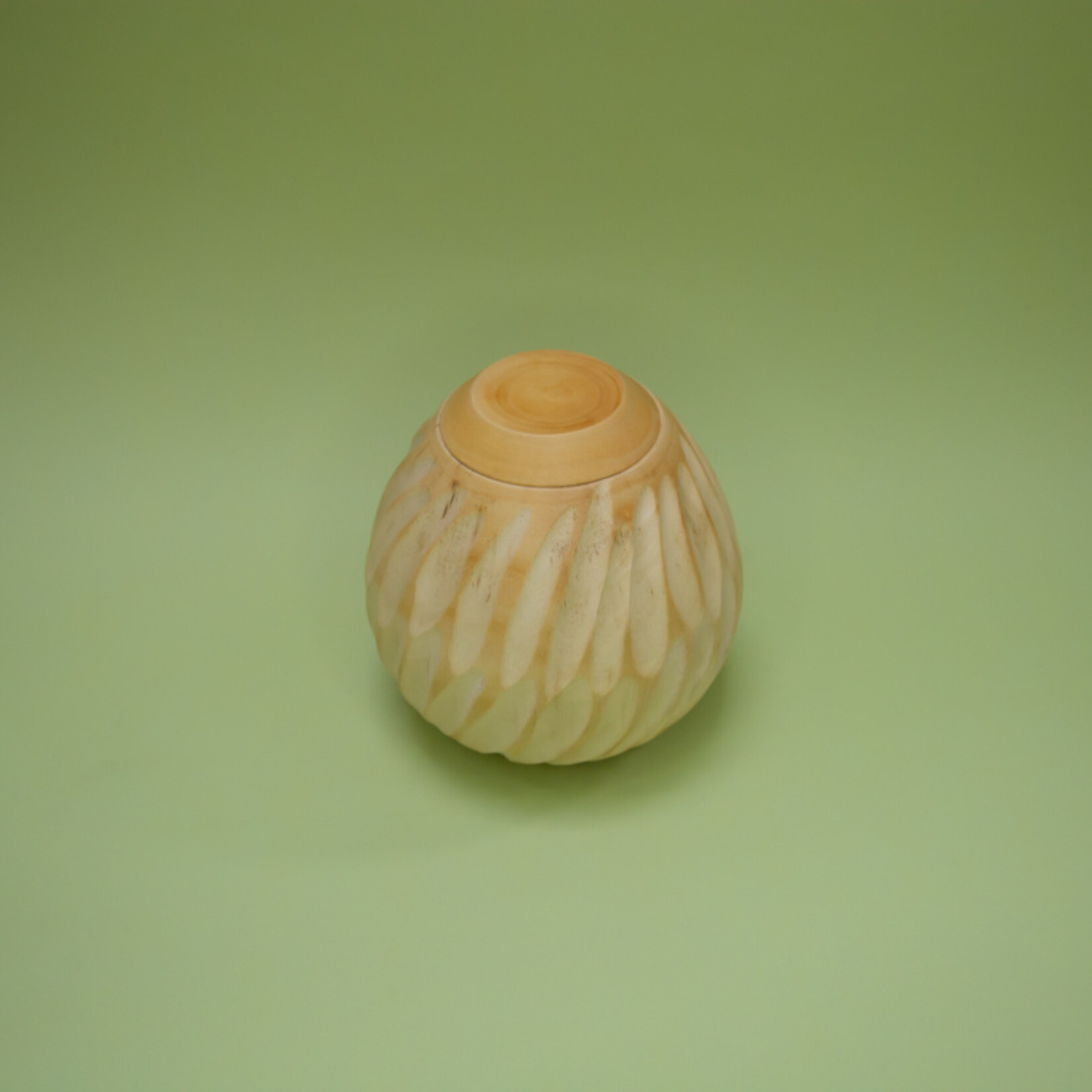 ECO-URN Öko-Urne, runde Kugel, Mangoholz