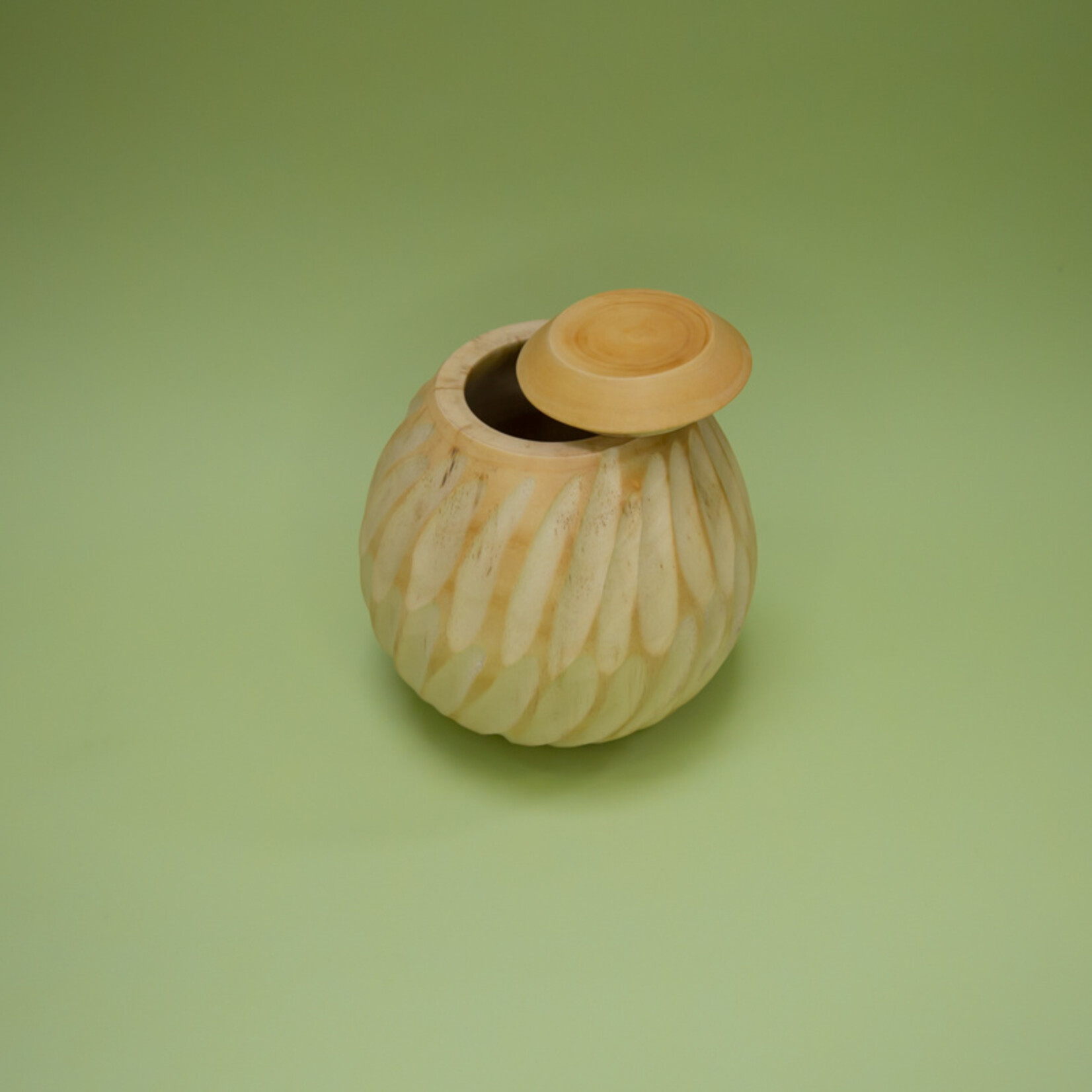 ECO-URN Öko-Urne, runde Kugel, Mangoholz