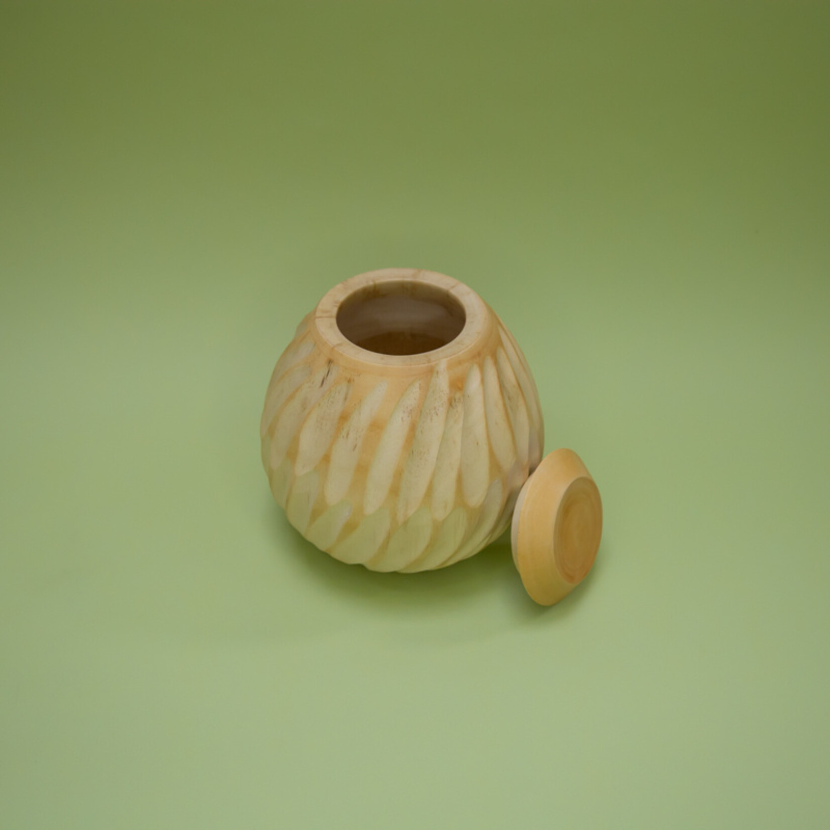 ECO-URN Öko-Urne, runde Kugel, Mangoholz, 10x10cm