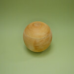 ECO-URN Öko-Urne, runde Kugel, Mangoholz, 15 x 15 cm