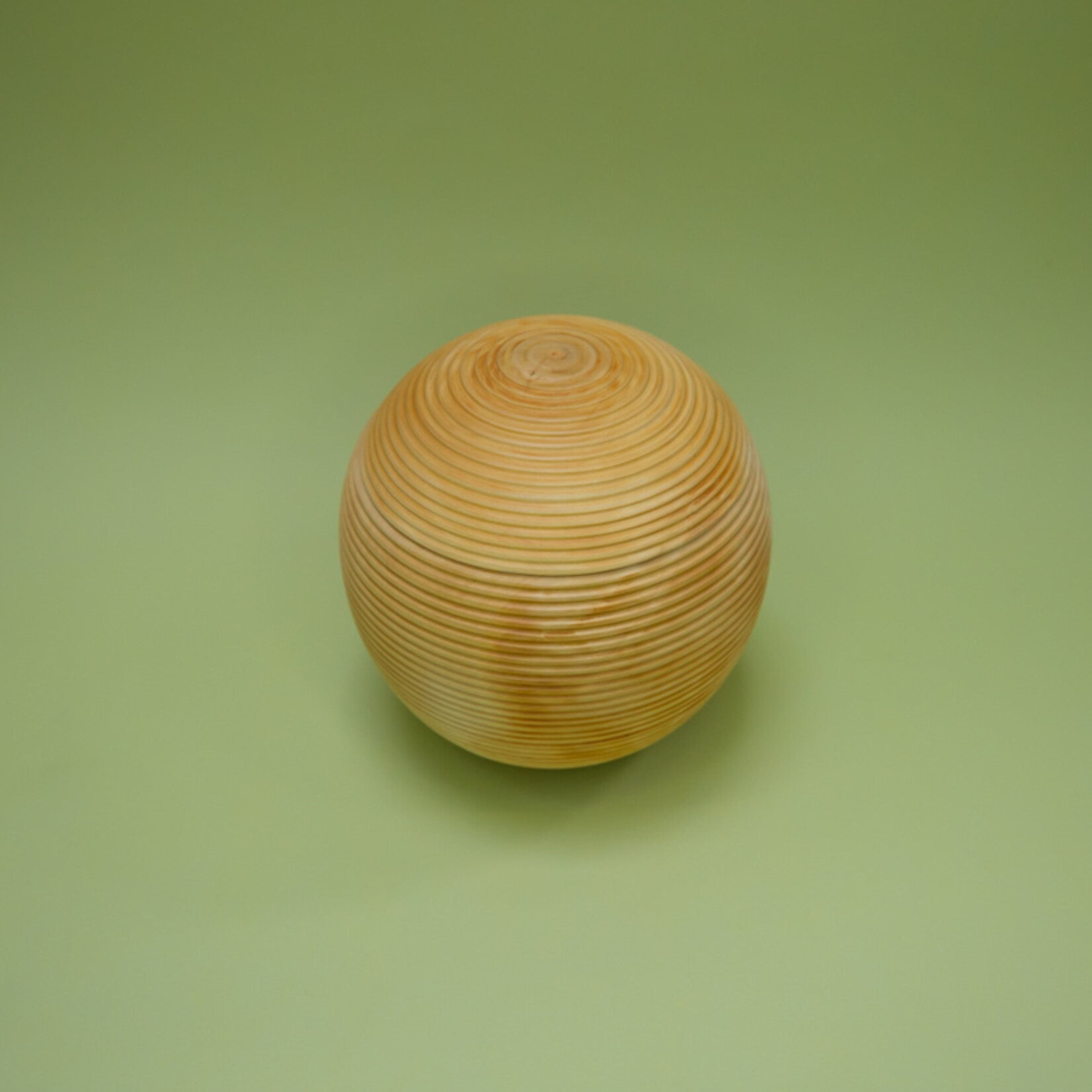 ECO-URN Eco urn ronde bol, Mangohout, 20x20cm
