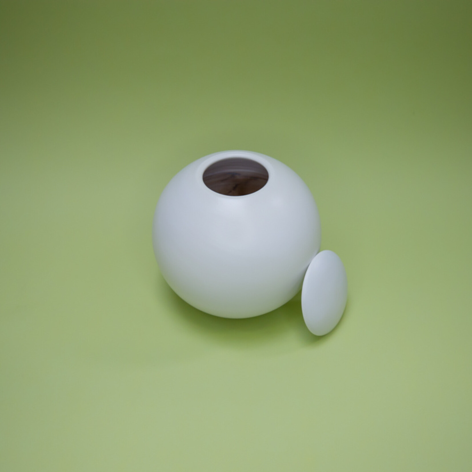 ECO-URN Öko-Urne, runde Kugel, Mangoholz, 15 x 15 cm