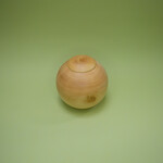ECO-URN Öko-Urne, runde Kugel, Mangoholz, 20x20 cm