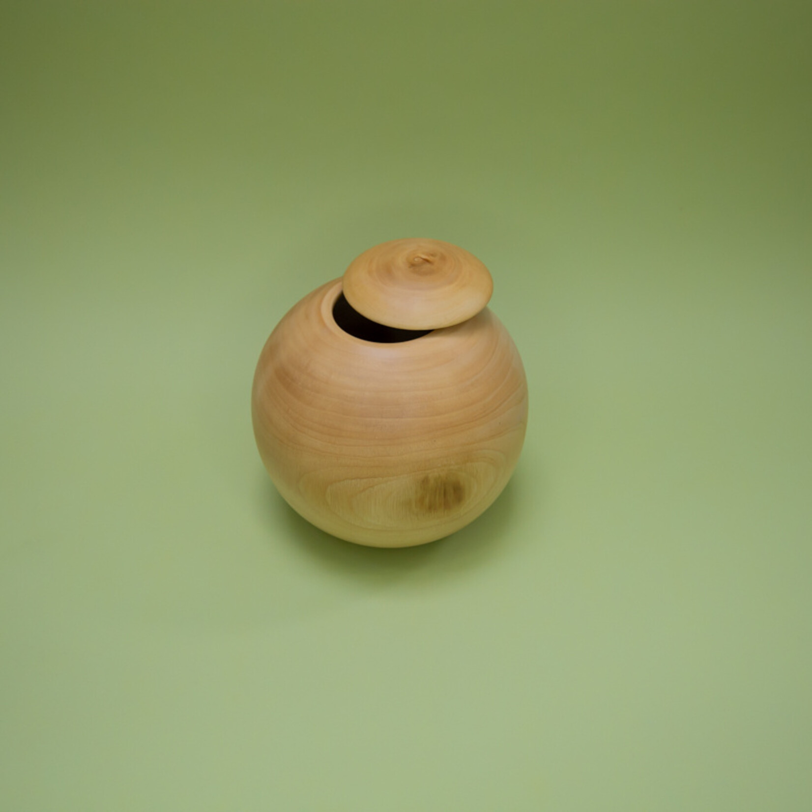 ECO-URN Öko-Urne, runde Kugel, Mangoholz, 20x20 cm