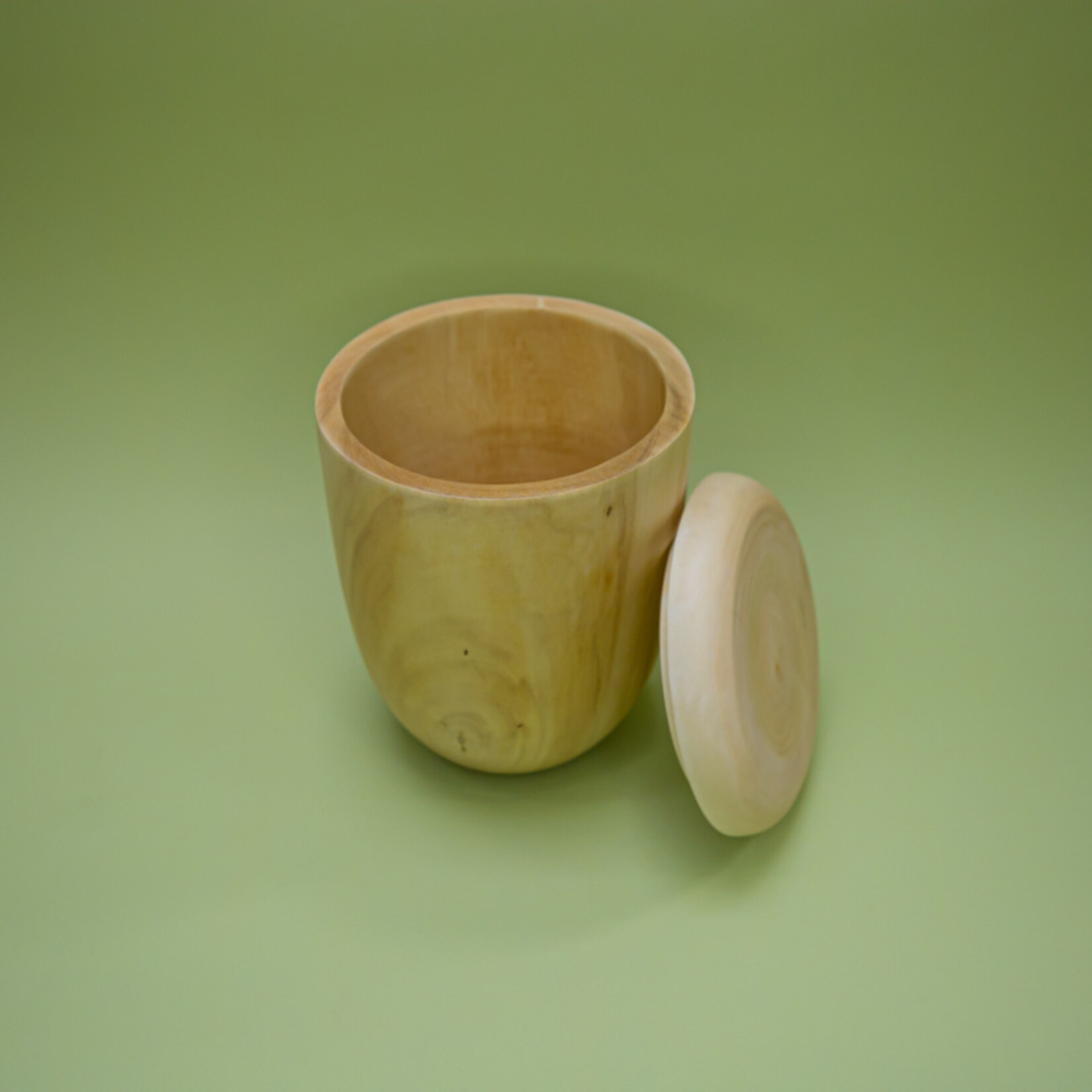 ECO-URN Öko-Urne, runde Kugel, Mangoholz, 27x20cm