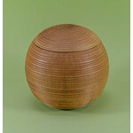 ECO-URN Öko-Urne, runde Kugel, Mangoholz, 23x23cm