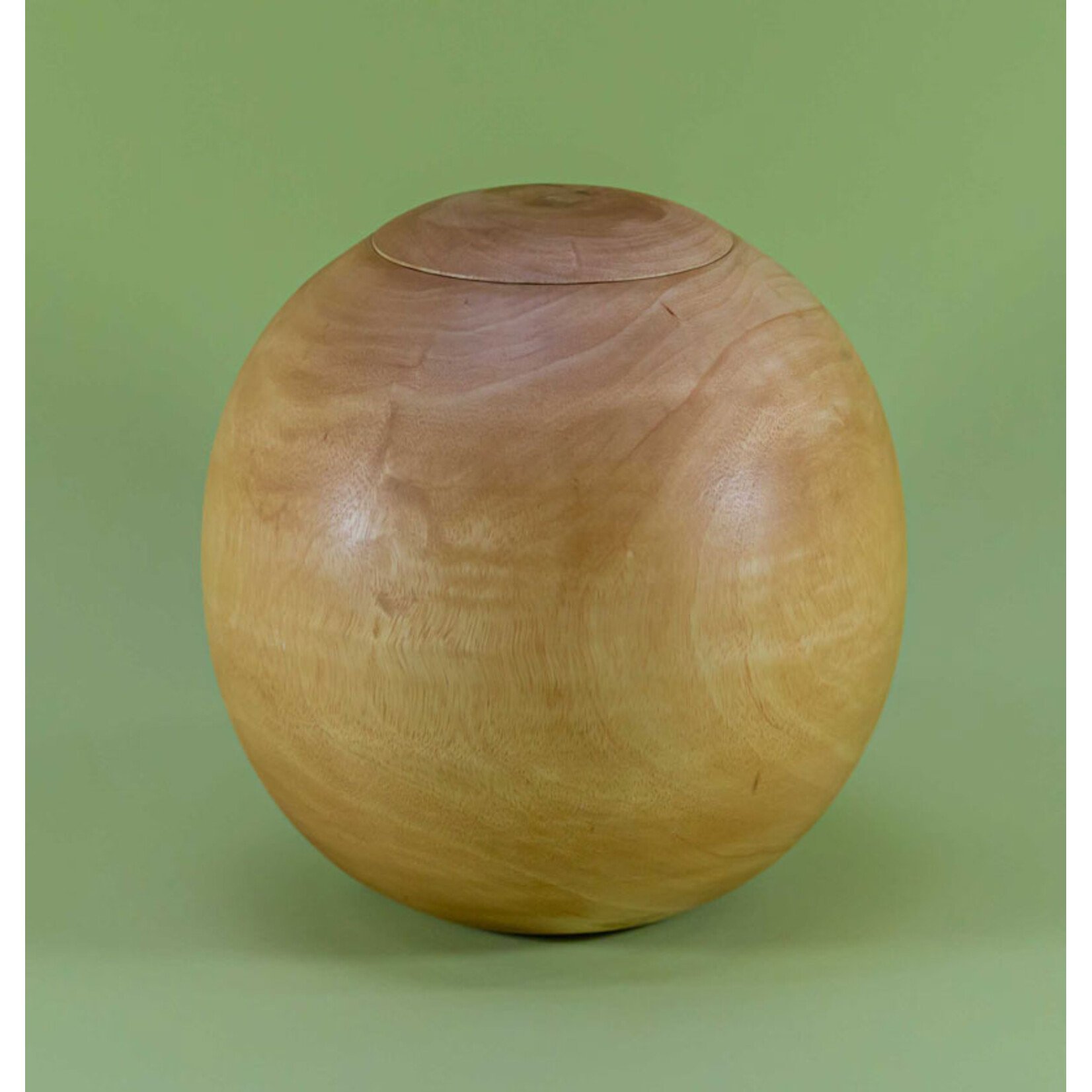 ECO-URN Eco urn ronde bol, Mangohout, 23x23cm