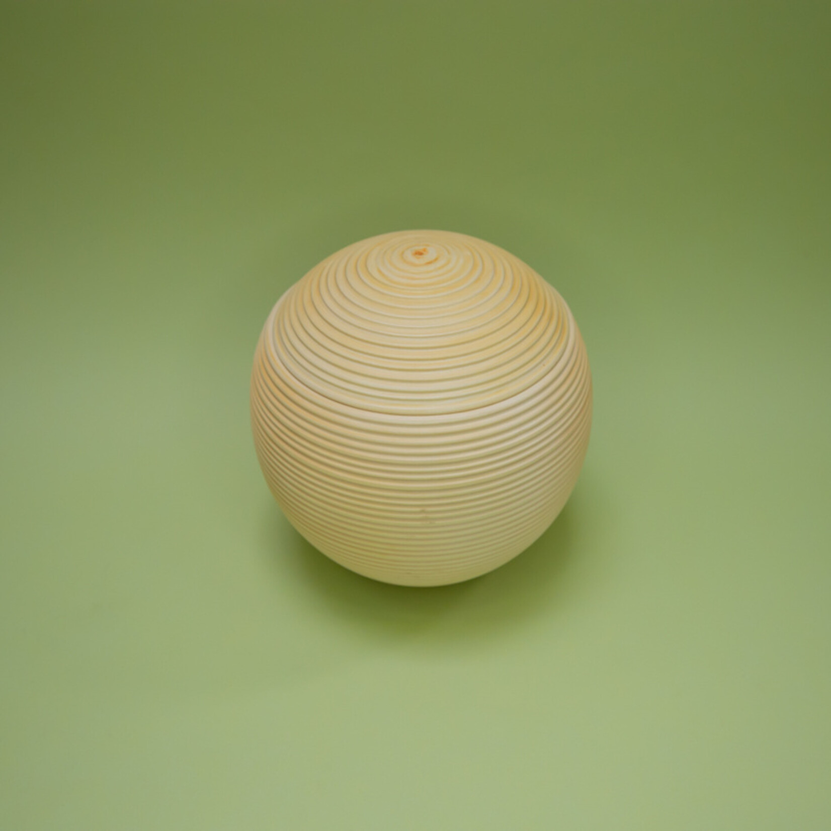 ECO-URN Öko-Urne, runde Kugel, Mangoholz, 23x23cm