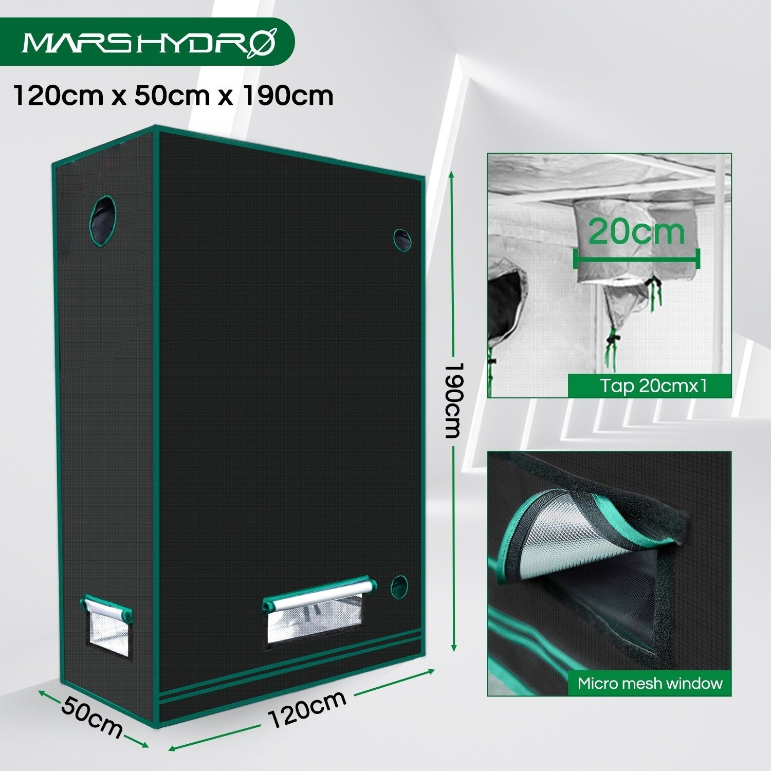 Mars Hydro Kweektent (120x50x190cm)