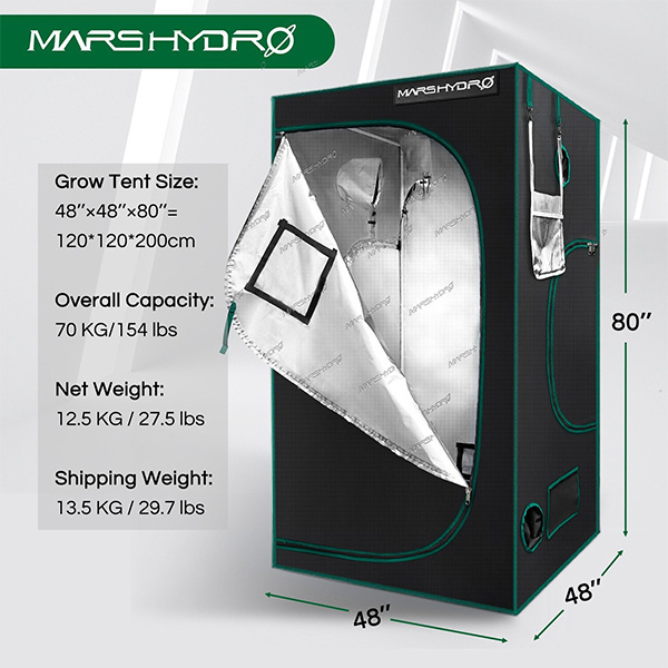 Mars Hydro Kweektent (120x120x200cm)