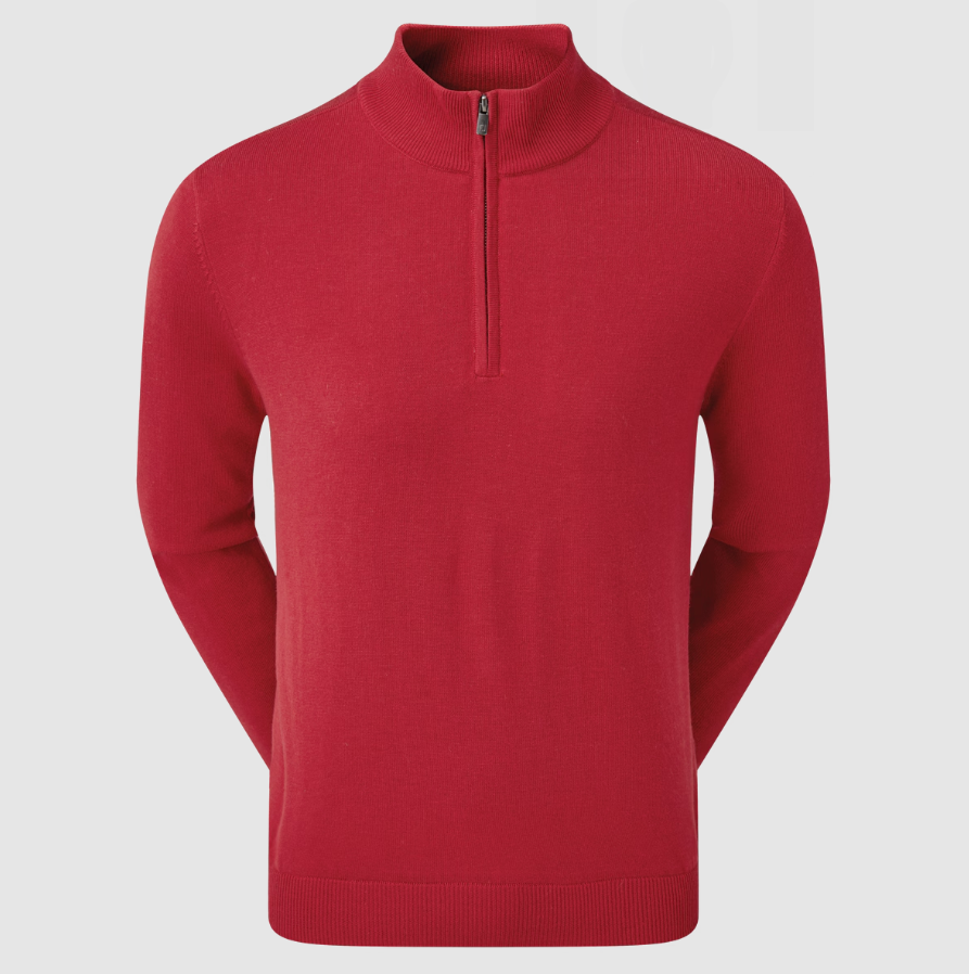 Footjoy Wool blend lined 1/2 zip