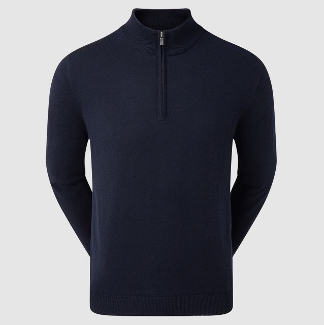 Footjoy Wool blend lined 1/2 zip