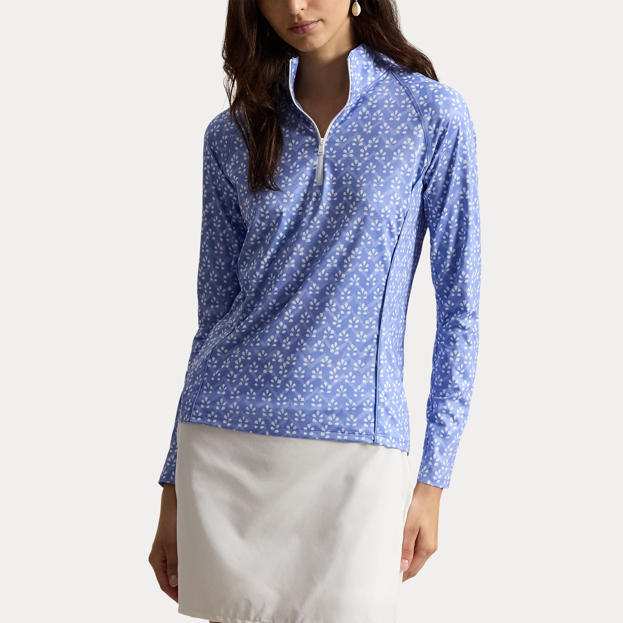 26SS Polo Ralph Lauren RLX - PRINTED STRETCH-JERSEY QUARTER-ZIP