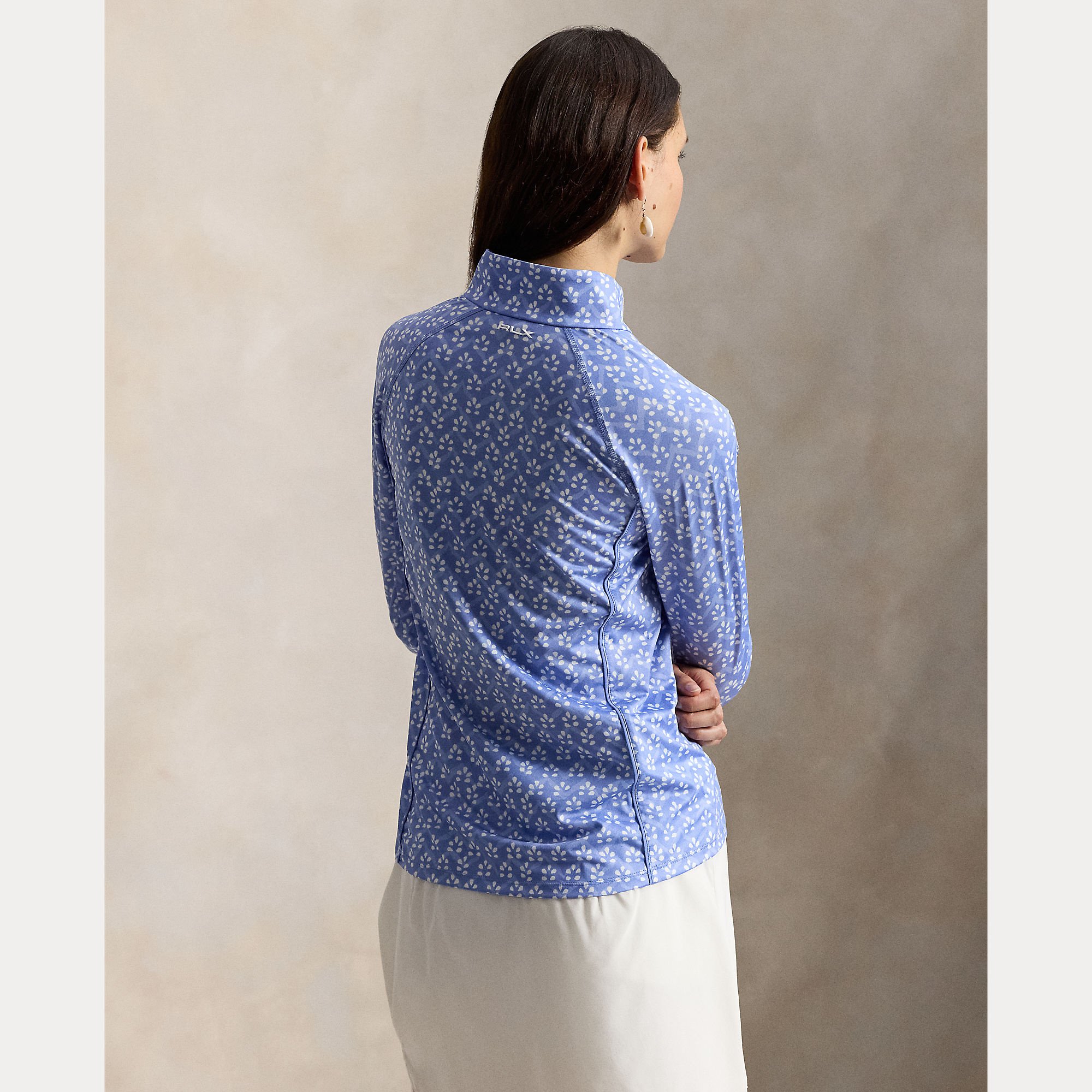 26SS Polo Ralph Lauren RLX - PRINTED STRETCH-JERSEY QUARTER-ZIP