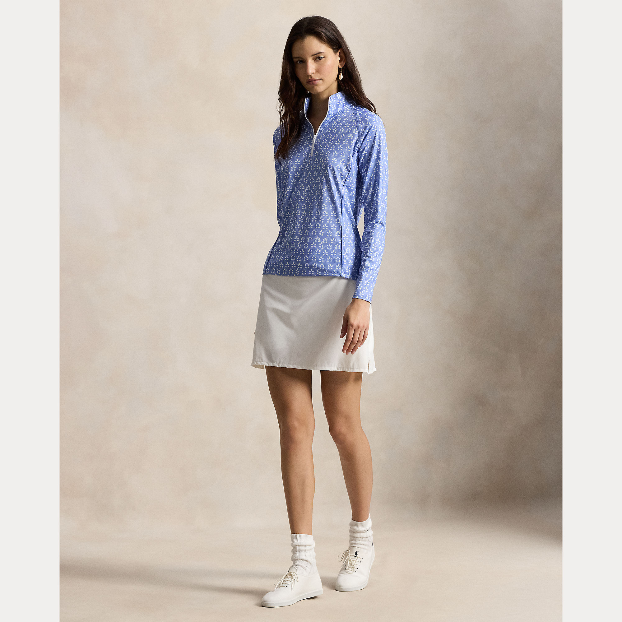 26SS Polo Ralph Lauren RLX - PRINTED STRETCH-JERSEY QUARTER-ZIP