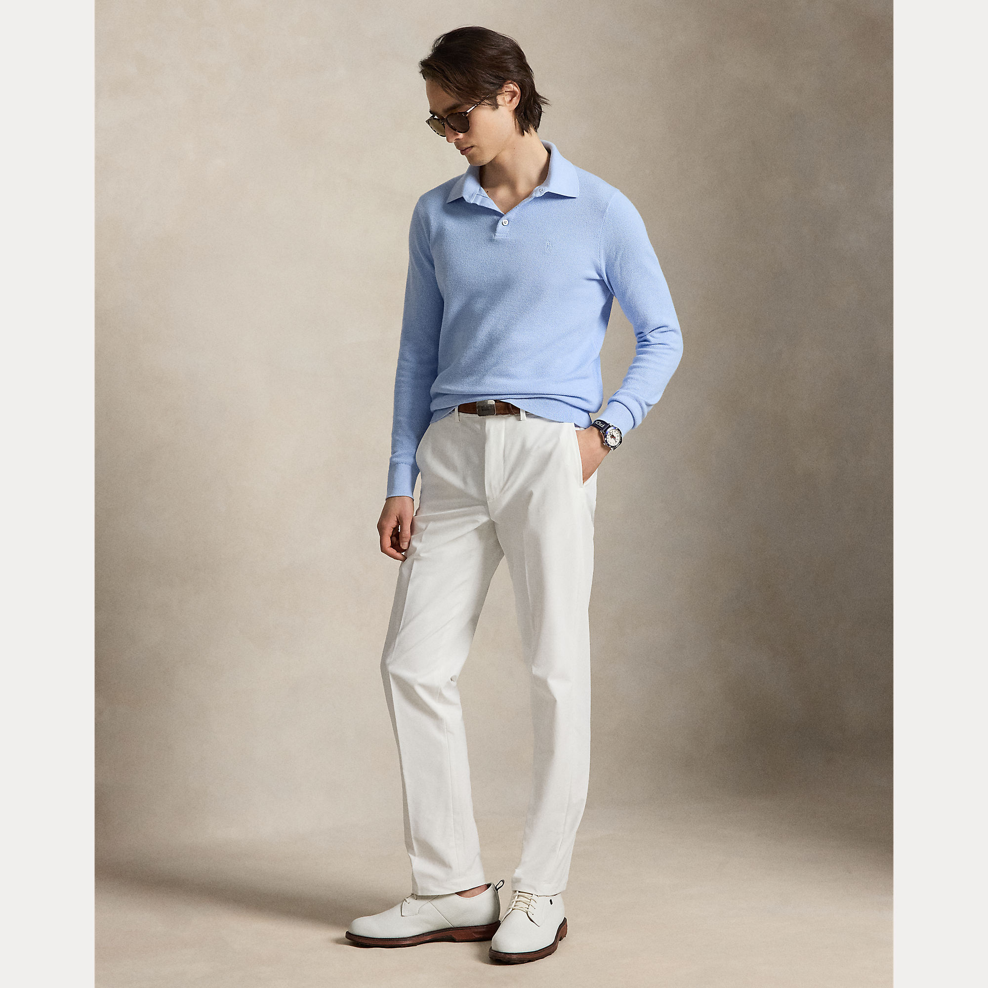 26SS Polo Ralph Lauren RLX - PERFORMANCE POLO-COLLAR SWEATER